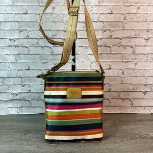 Coach 41674 Legacy Stripe Swingpack Print Crossbody 65th Anniversary